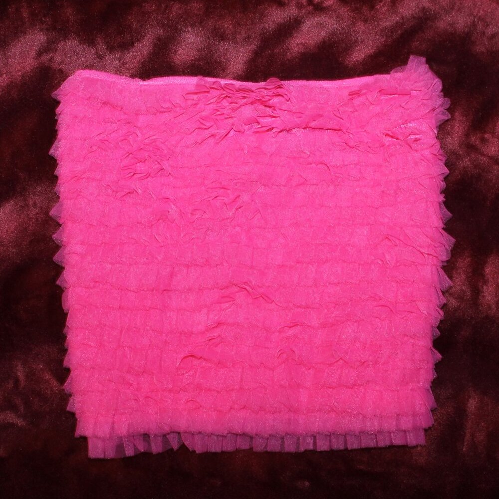 Ruffle designer tube top